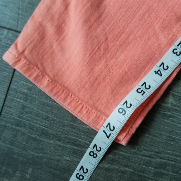 ☀️3/$25 Gap Neon Orange Always Skinny Ankle Jeans - Picture 7 of 8